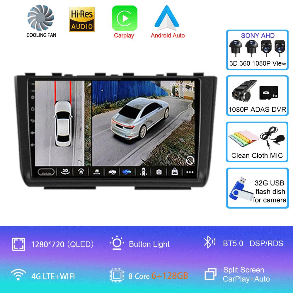 Автомобильное радио Android 14 Carplay для Hyundai Creta 2 IX25 2020 2021 Мультимедийный видеоплеер Навигация GPS Стерео Головное устройство Нет 2din