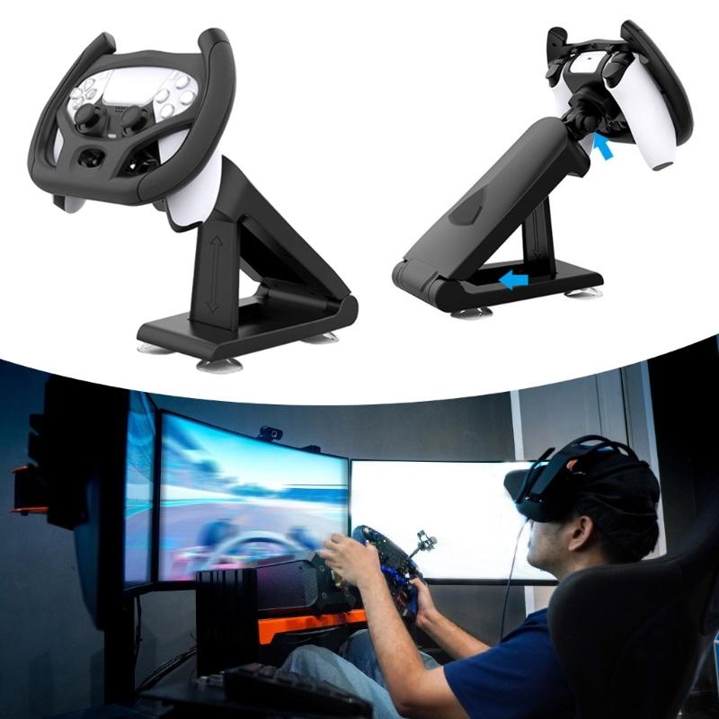 Professional Gaming Steering Wheel Handle Holder Suitable For Racing Game Featuring Realistic Design & Easy Installation
