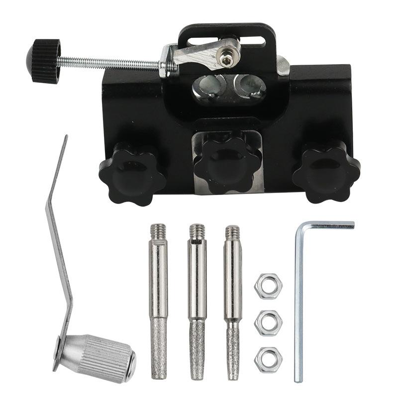 Портативные заточные станки для цепных пил Набор для заточки цепей цепных пил Деревообработка с помощью шлифовальных камней Электрический заточной станок для цепных пил