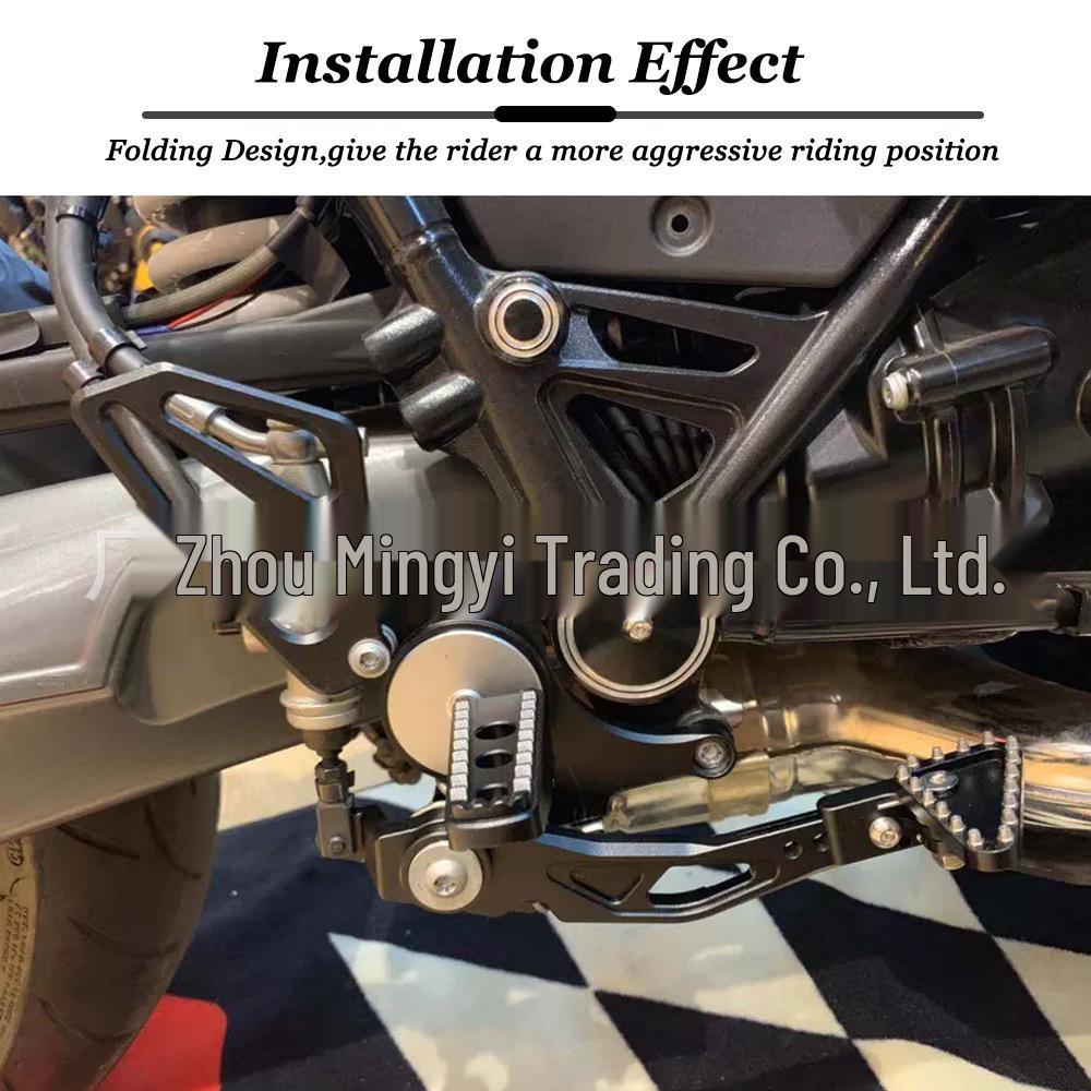 Aluminum Alloy Anti-Slip Foot Pegs & Brake Lever for BMW R NINE T Racer