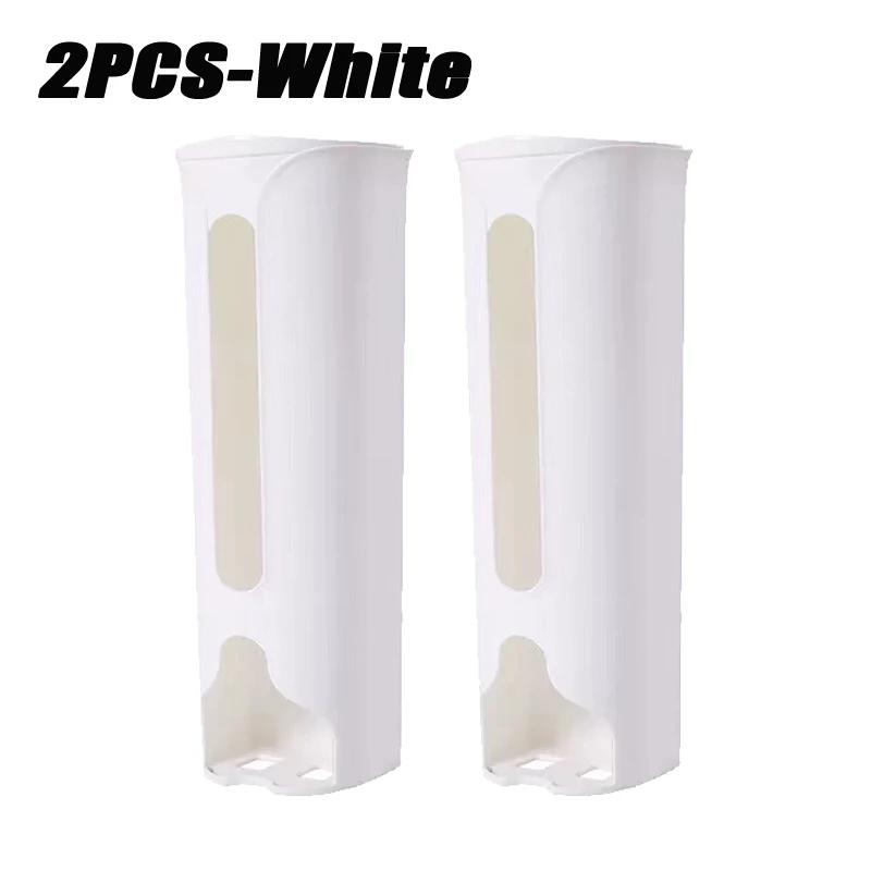 Wall Hanging Garbage Bag Storage Box Kitchen Plastic Bag Holder Organizer Bathroom Trash Bags Dispenser Kitchen Accessories 24cm