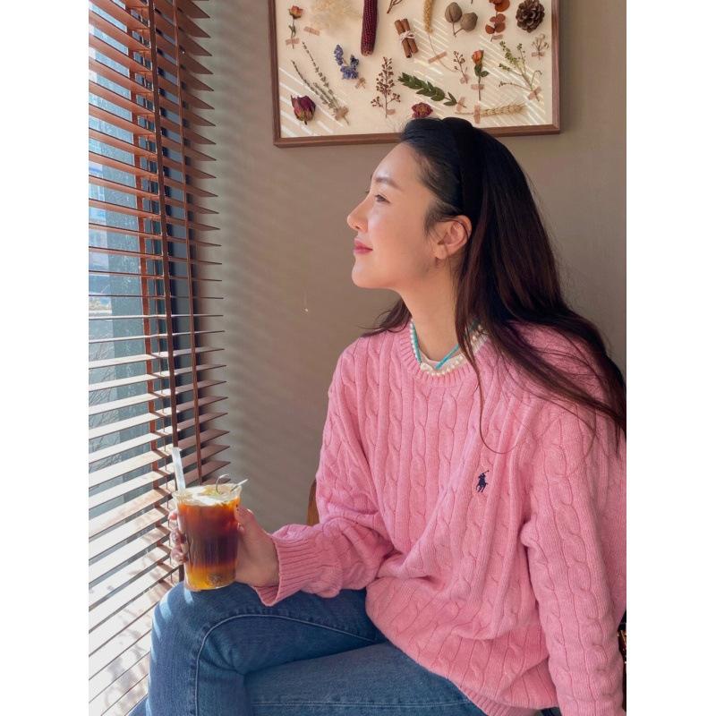 Пуловер с круглым вырезом EastRogue для пар на осень и зиму, шерстяной свитер крупной вязки «косы», модный и универсальный.