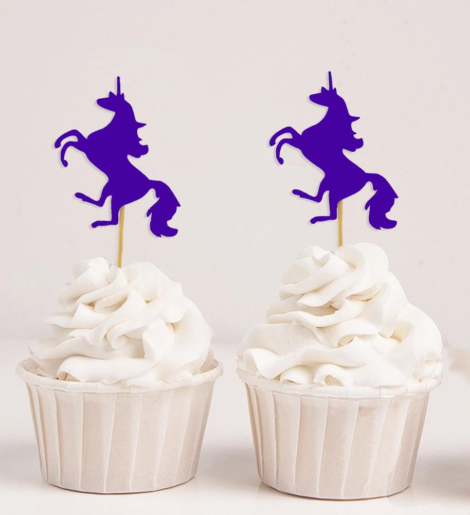 Дарлинг Сувенир| Топперы для кексов с единорогом| День Рождения Свадьба Залив Душ Десертные Украшения - Пакет