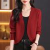 Early Autumn High Waist Casual Short Coat Women's Spring and Autumn New Knitted Sweater Cardigan Sweater with Top and Clothing Women