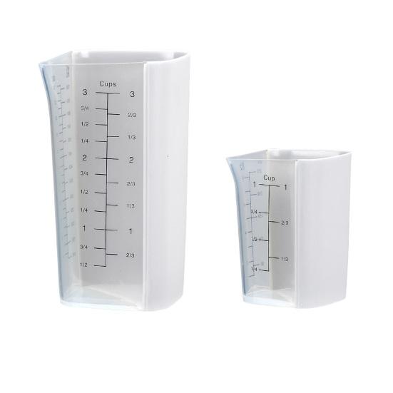 Силиконовая мерная чашка Yousheng с двойной шкалой, для выпечки и готовки, гибкий носик, удобная ручка, безопасна для микроволновой печи и посудомоечной машины, кухонные принадлежности