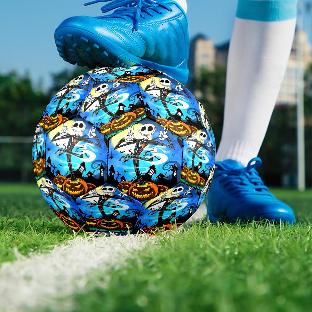 The Nightmare Before Christmas Theme Size 5 Soccer Ball, Suitable for Both Indoor and Outdoor Matches, a Gift Suitable for Everyone.