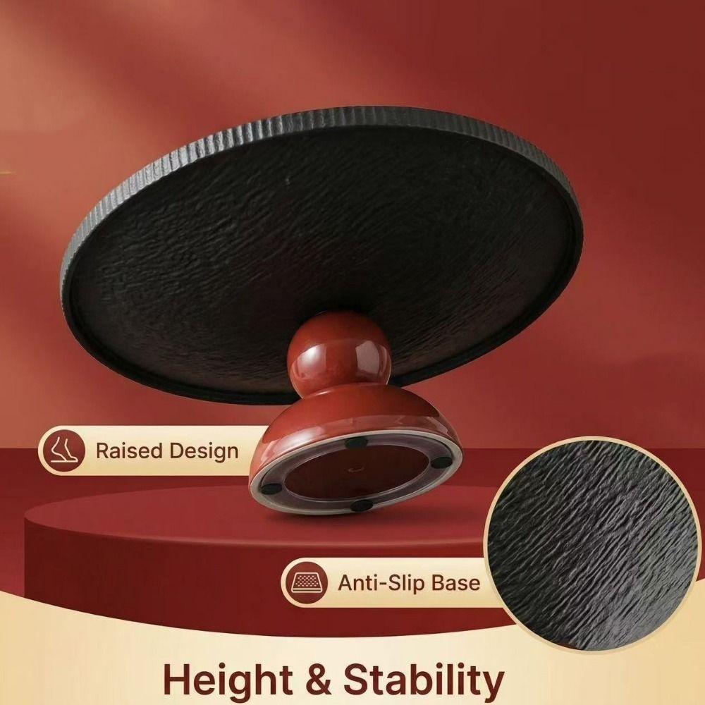 Plastic High-legged Fruit Plate Large Capacity Snack Serving Tray Fashion Candy Plates  Living Room
