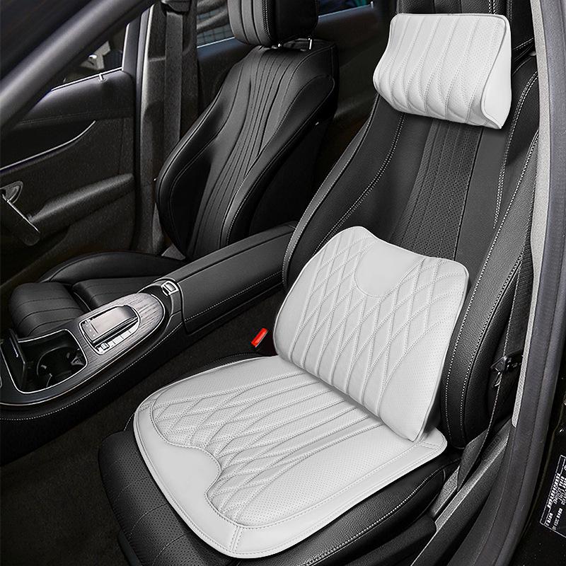 All-Season Nappa Leather Car Seat Cushions & Lumbar Supports for Buick Models: Verano, Encore, Regal, GL8, Velite 6, LaCrosse, and E5.