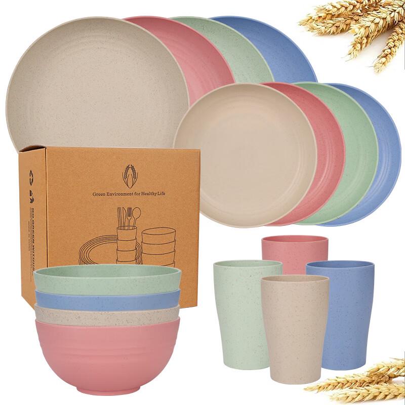 Eco-Friendly Wheat Straw Dinnerware Set
