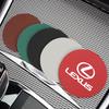 2Pcs Leather Car Coasters Cup Holder Mat For Lexus RX330 IS250 Ct200h ES300h RX350 Car Interior Accessories Decorative Coasters