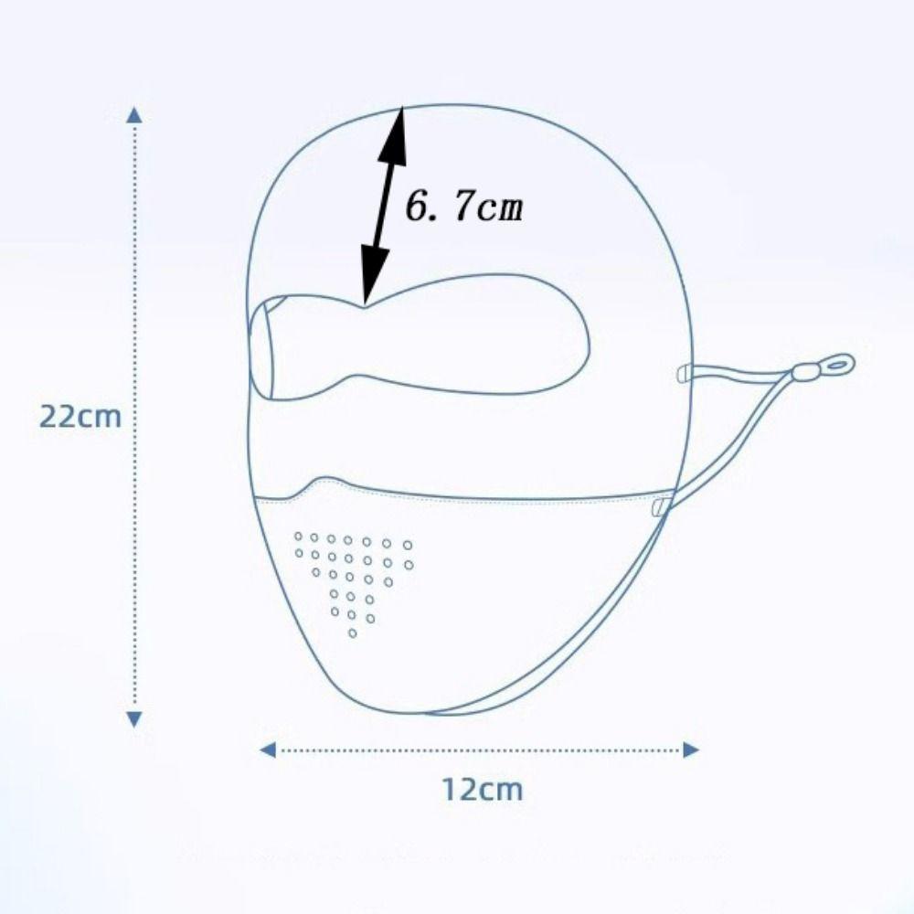 Breathable Summer Ice Silk Mask Elastic Face Gini Mask Sun Protection Face Cover Outdoor Hiking