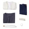 Anime Spy×Family Yor Forger Cosplay Costumes White Coat Skirt Set Wig Necklace Yor Briar Earrings Headwear Daily Dress Outfit