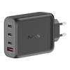 NGS BUD 140W : GaN Chargeur Mural Universel 140W Avec 4 Ports : 3 USB-C+1 USB-A. Chargement Rapide. Grande Compatibilité. Charge Sim