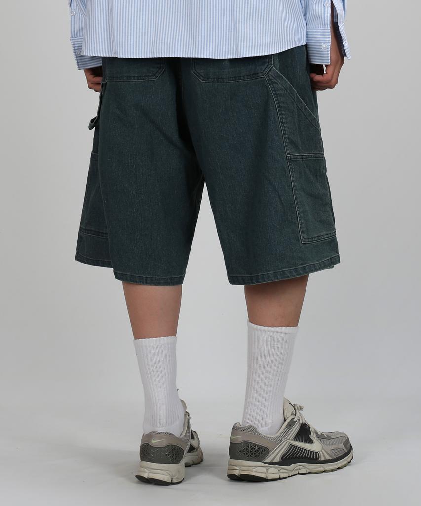 JHONNY WEST Bermuda Carpenter Denim Pants (Deep Blue)