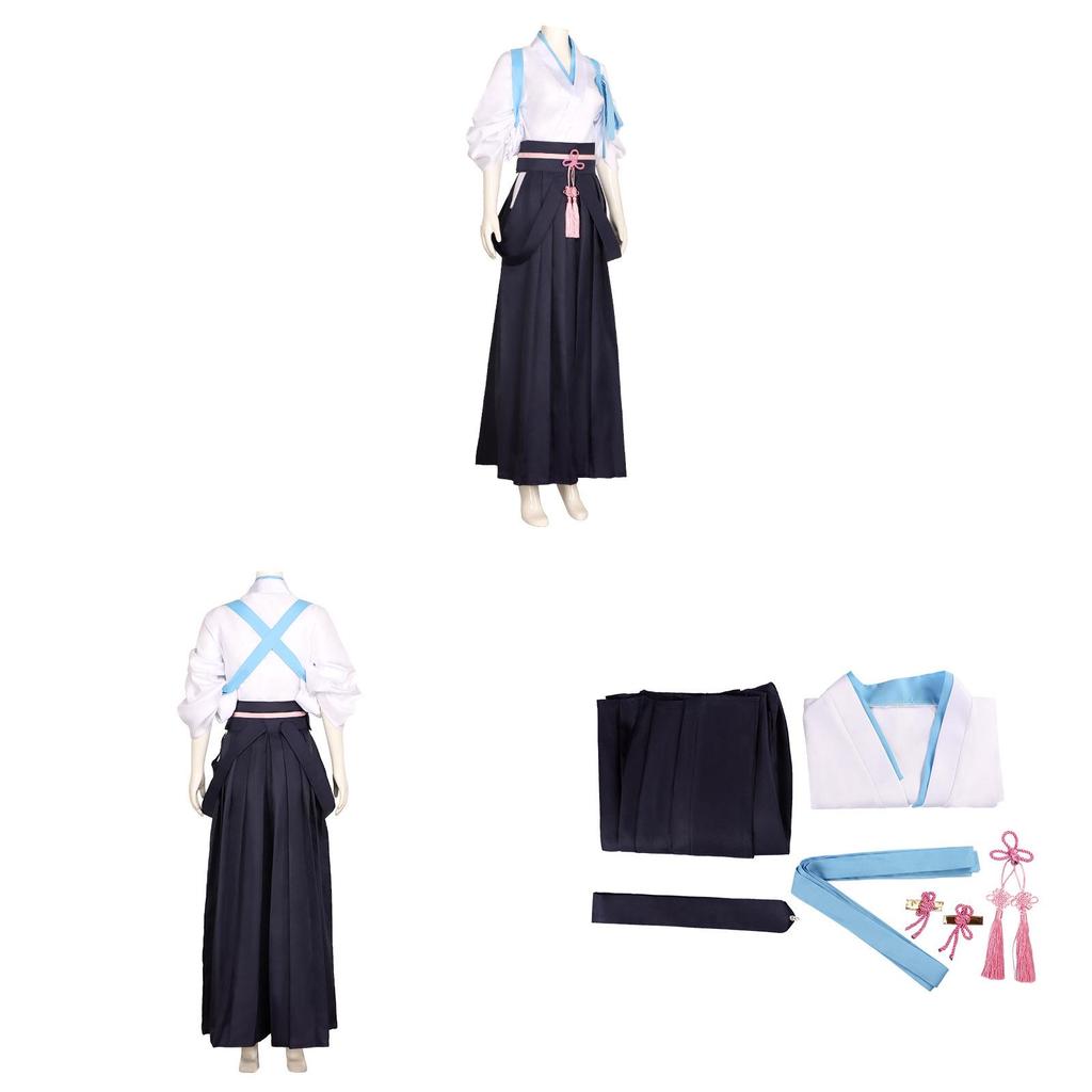 Genshin Impact Kamisato Ayaka Cosplay Suit With Polyester Material For Anime And Game Fans