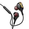 T2 Wired Earbuds Quad-Core Dual Dynamic Copper Ring in-Ear Headphones for Gaming Sports PC Comfortable Long Wear