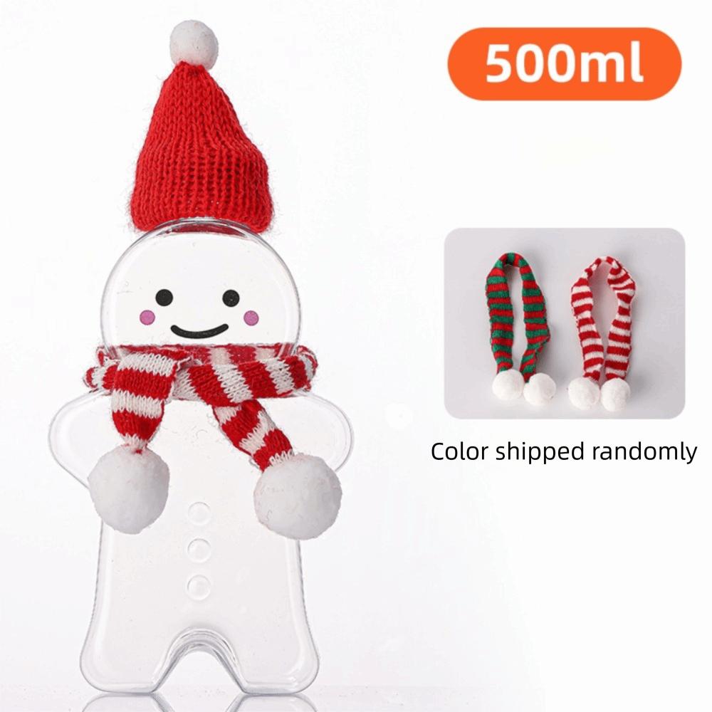 10PCS Lightweight Design Gingerbread Man Cup Series Collection Scarf Decoration Christmas Party Cup Man Shaped Silhouette