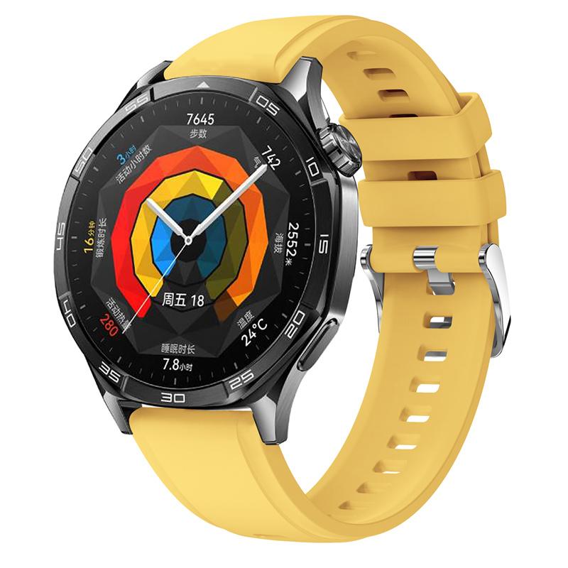 22 мм силиконовые ремешки для Huawei Watch GT5 46 ремешок для часов с пряжкой того же цвета ремешок для Huawei Watch GT5 Pro 46 мм