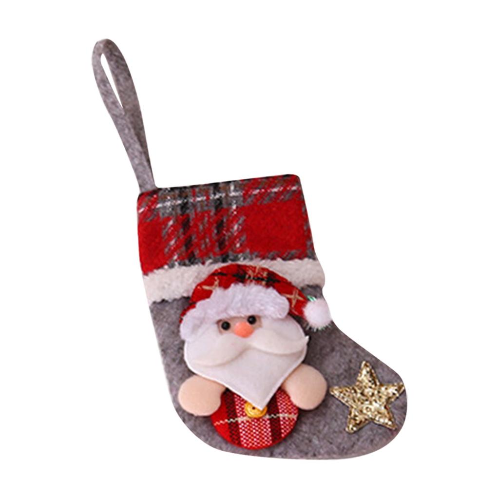 Nikitas Small Christmas Stocking Sock Ornaments With Christmas Tree Pendants
