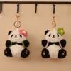 Подвески для сумки Плюшевый брелок Панда Мягкие мультяшные куклы Милая подвеска Панда Подвесной аксессуар
