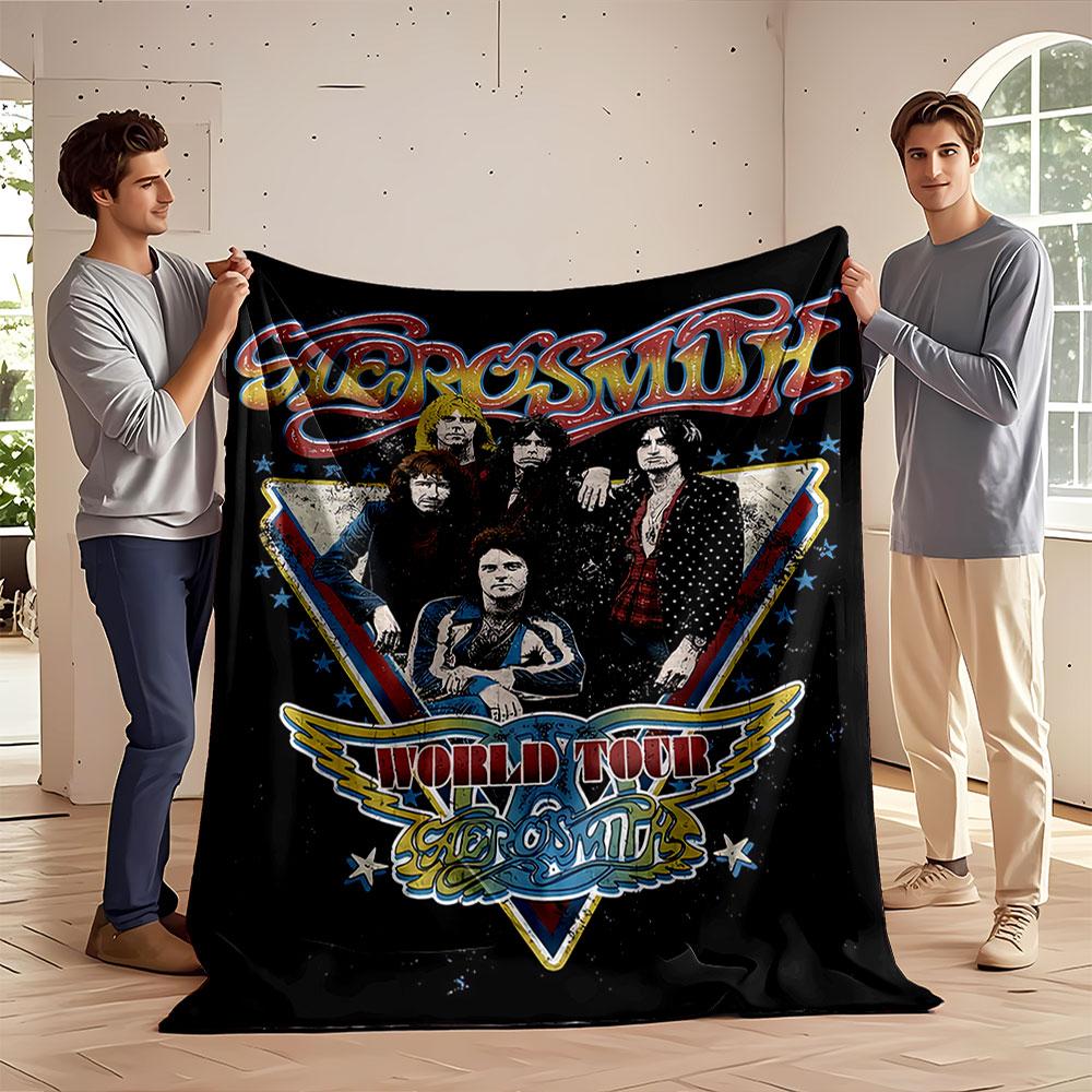 Плед Aerosmith World Tour для всех сезонов плед для обеденного перерыва плед подарок
