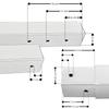 Garden pole for shade sail - white