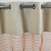Sheer Curtain with Silk Effect with Rust Jute Cotton 110x250