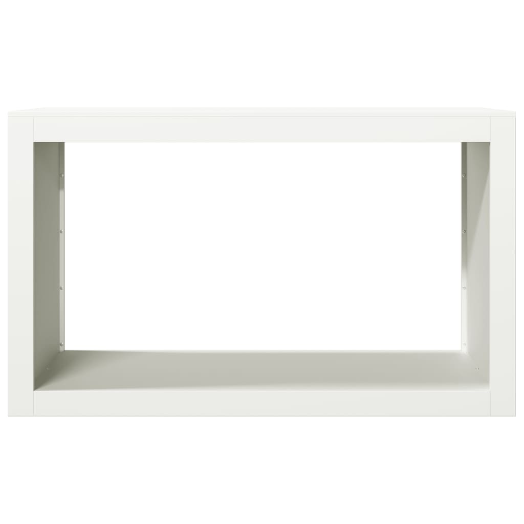 Firewood Rack White 100 x 40 x 60 cm Steel