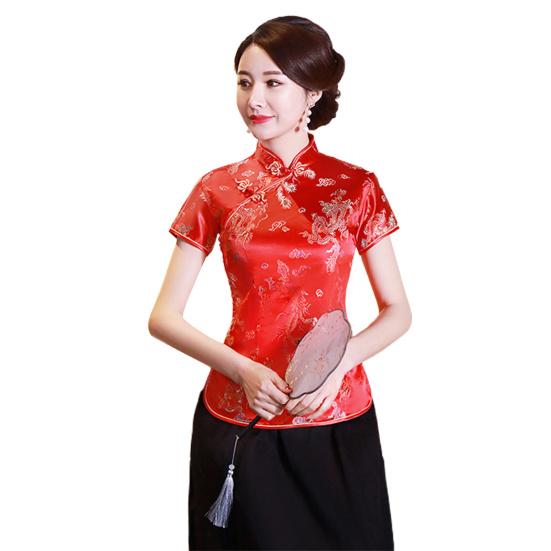 Женская рубашка Cheongsam, тонкая удобная женская рубашка Cheongsam в китайском стиле с воротником-стойкой