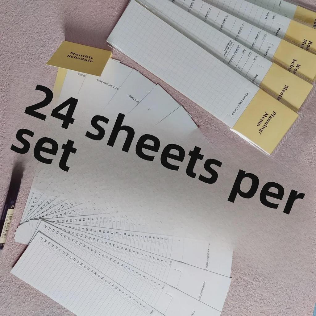 Japanese Minimalist Bookmark and Notepad for Reading Records