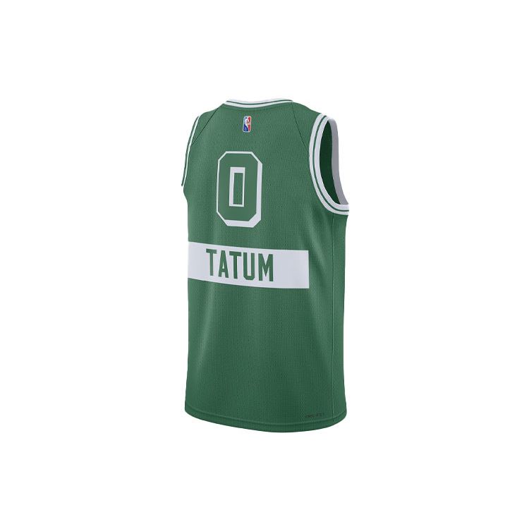 Nike Boston Celtics Jayson Tatum City Edition Swingman Jersey Green/White Men Streetwear DB4019-321