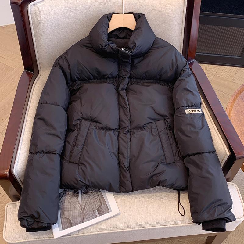 Новая зимняя хлопковая одежда с воротником-стойкой, женская хлопковая одежда, короткая хлопковая куртка, трендовая теплая корейская куртка из хлеба