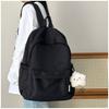 Backpack Minimalist Solid Color Lightweight School Bag for Middle High School College Girls Travel Casual Daypack