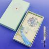 Harbin Central Street Landmark Fan-Shaped Metal Bookmark - Chinese Cultural and Creative Souvenir