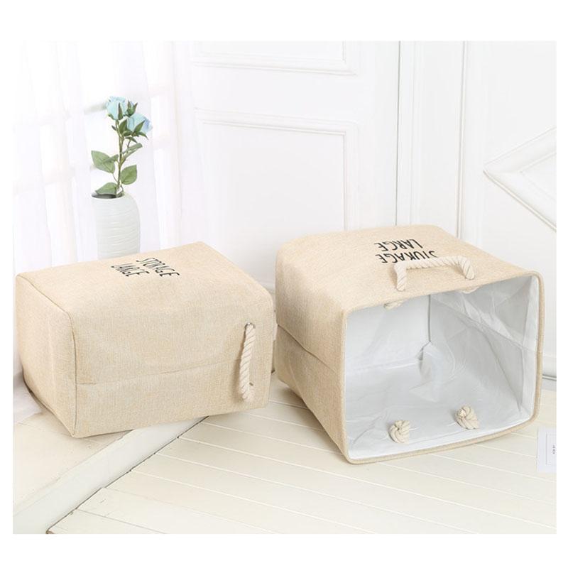 Большой складной органайзер для хранения, складная прочная тканевая корзина для хранения с ручками для одежды, игрушек, детской, дома, спальни