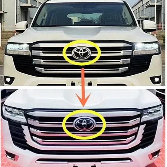 Toyota Corolla Camry RAV4 Hilux CHR Highlander Yaris Alphard Prius Reiz 3D Car Logo Front Grill Hood Hybrid Blue Black Emblem
