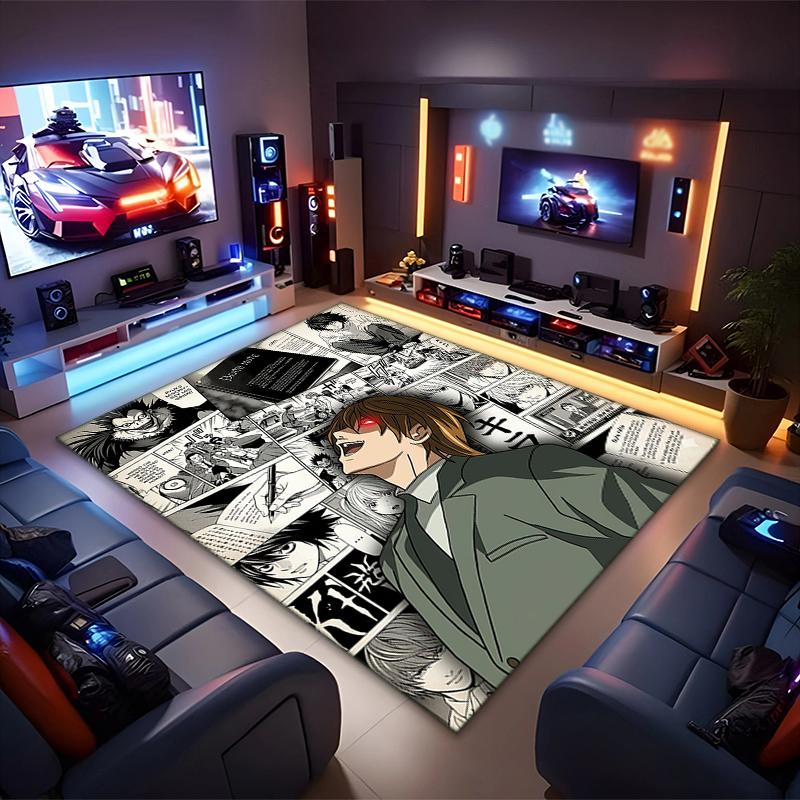 Death Note Light Yagami Anime Graphic Carpet Printing Living Room And Bedroom Mats Room Art Fashion