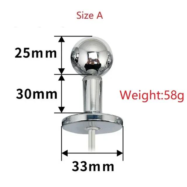 Новый биполярный электрошок, вагинальная плотная огромная анальная пробка, металлические анальные шарики, электрическая стимуляция простаты, точка G, медицинская секс-игрушка