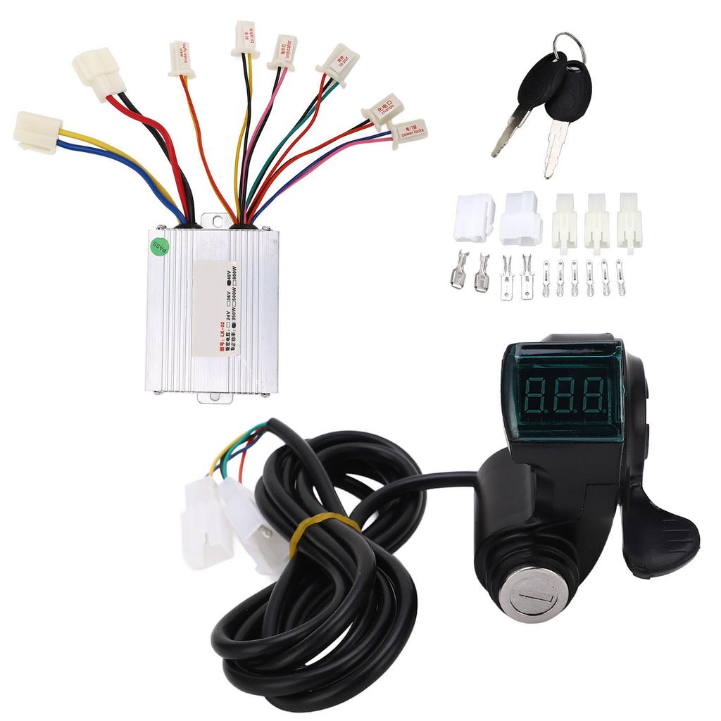 Комплект контроллера для электрического велосипеда 48 В 350 Вт, высокобезопасный дисплей мощности, стабильный комплект контроллера для двигателя велосипеда