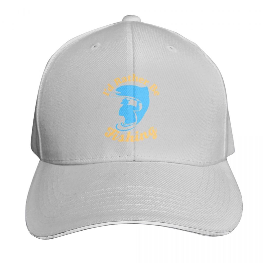 Id rather be Fishing Baseball Cap Unisexs big size hat Hat Unisex For The Sun GentleUnisex Hat Beach Bag Womens Unisexs