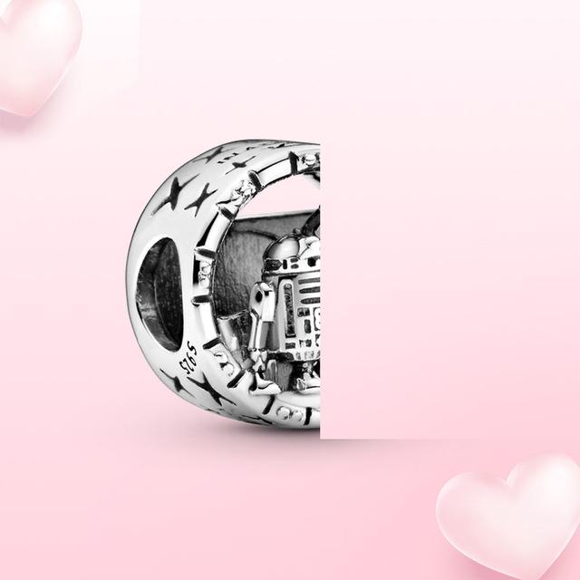 100% стерлингового серебра 925 пробы, подвеска «Тысячелетний сокол», подвеска, подходит для оригинальных модных ювелирных изделий, женский браслет, подарок «сделай сам»