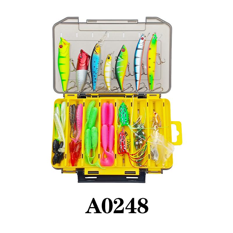 Комплект для начинающего рыболова: Жесткие и мягкие приманки, Имитационные наживки, Микро-приманки для пресной воды, Джиги, Универсальный набор рыболовных снастей