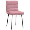 VidaXL Dining Chairs Set of 2 Pink Velvet, Chair, Living Room Chair, Accent Chair, Kitchen Chair, Dining Seat 4101286