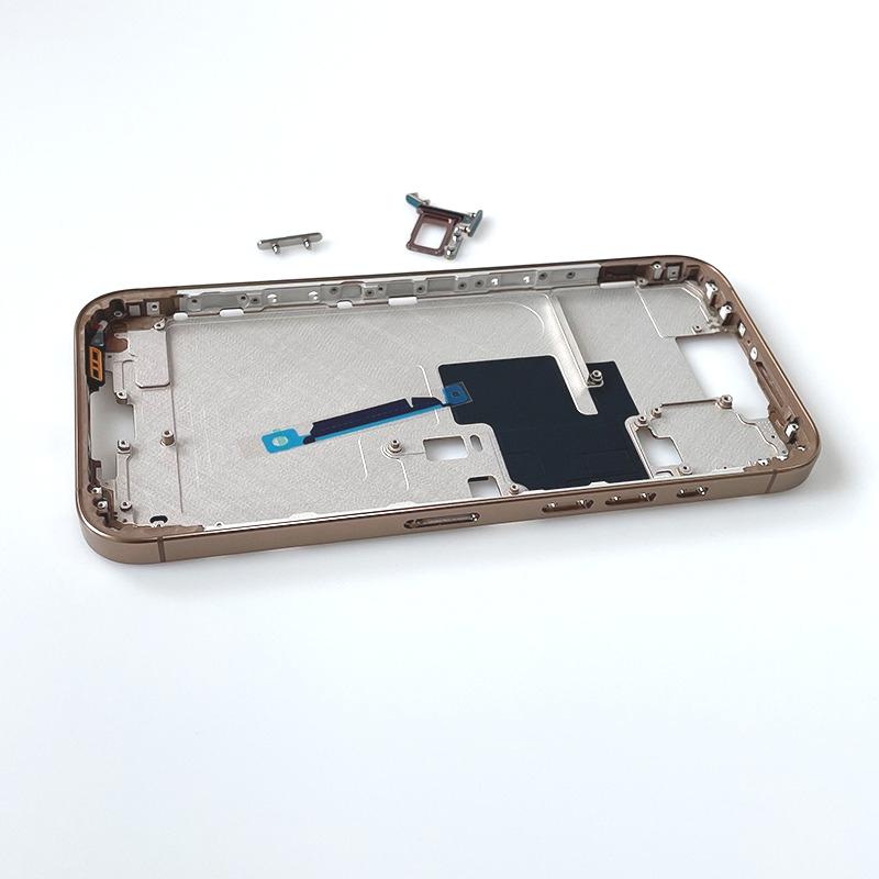 Для iPhone 16 Pro Max Средняя рамка Рамка Корпус Боковая кнопка Шасси Ремонт Запасные части