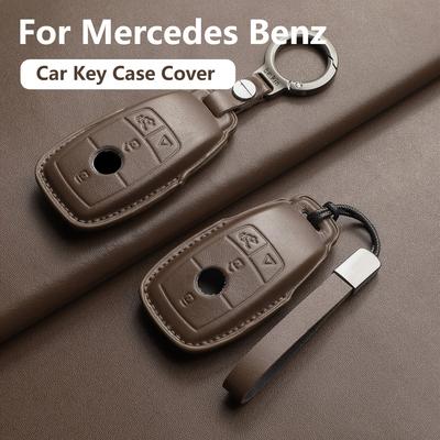 Для Mercedes Benz W205 W213 W177 W222 X167 Glc Gls Cle Cla Glb A C E S G Класса Amg Чехол-футляр для автомобильного ключа из натуральной кожи