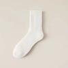 Yousheng 1 Pair Men Winter Socks Mid-tube Thick Thermal Insulation Home Bedroom Wear Floor Socks Solid Color Anti-slip Knitted Daily Wear Sport Socks