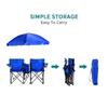 Складной стул, складной портативный стул для кемпинга, пляжа, лужайки и навеса, мешок для льда для двоих