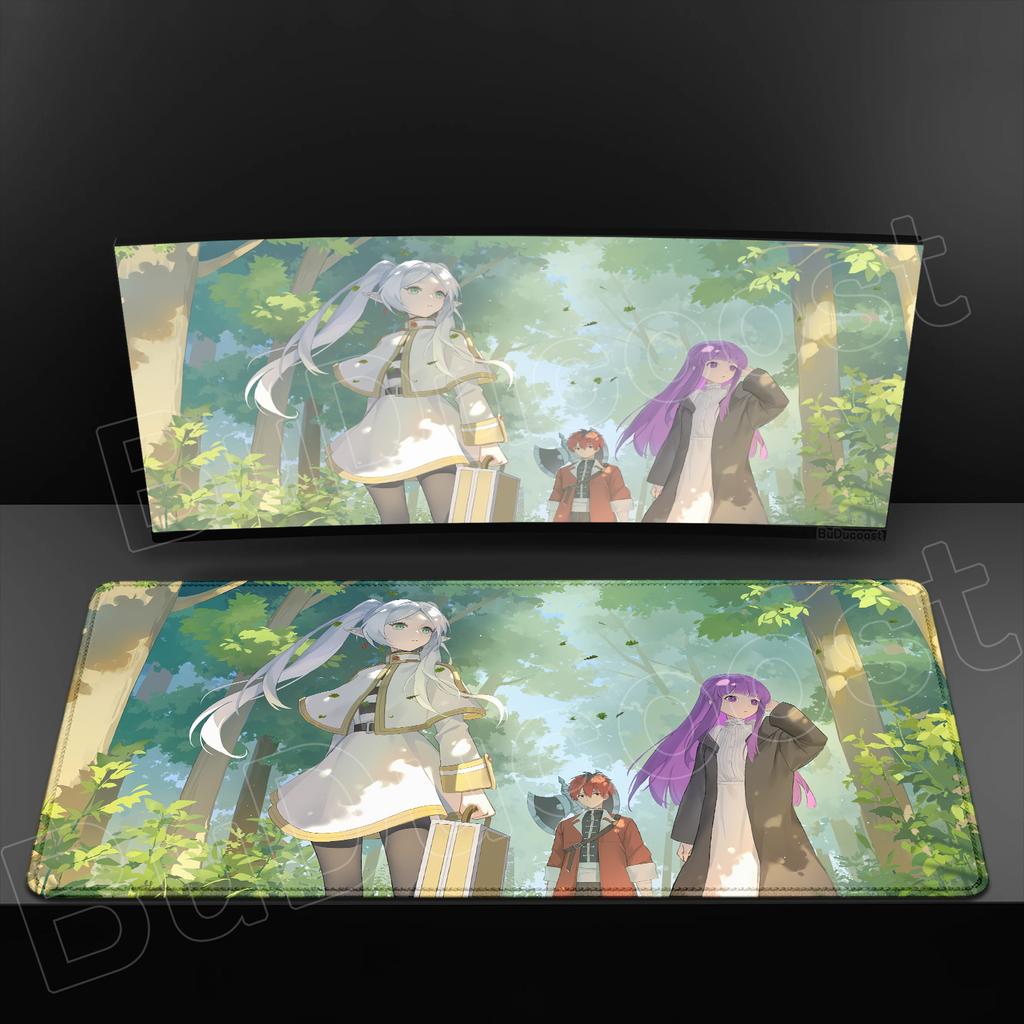 Изысканные обои Аниме Sousou No Frieren Коврик для мыши XXL HD Печать Коврик для мыши Горячий Большой Игровой Нескользящий Резиновый Коврик для мыши Настольный коврик