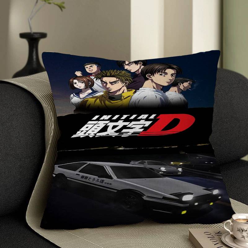 Initial D AE JDM CAR Персонализированная наволочка Детская спальня Декор для дикой вечеринки Наволочка для ребенка Подарок на День рождения