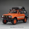 1:24 Tundra Lc80 Model Toy Diecast Alloy Car Front Wheel Steering Doors Opened Sound Light Pull Back Vehices For Children's Toys